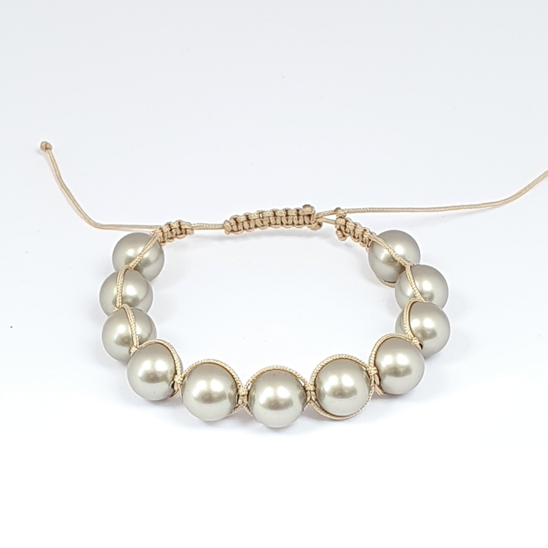 Swarovski Crystal Pearl Armband – Makramee hover