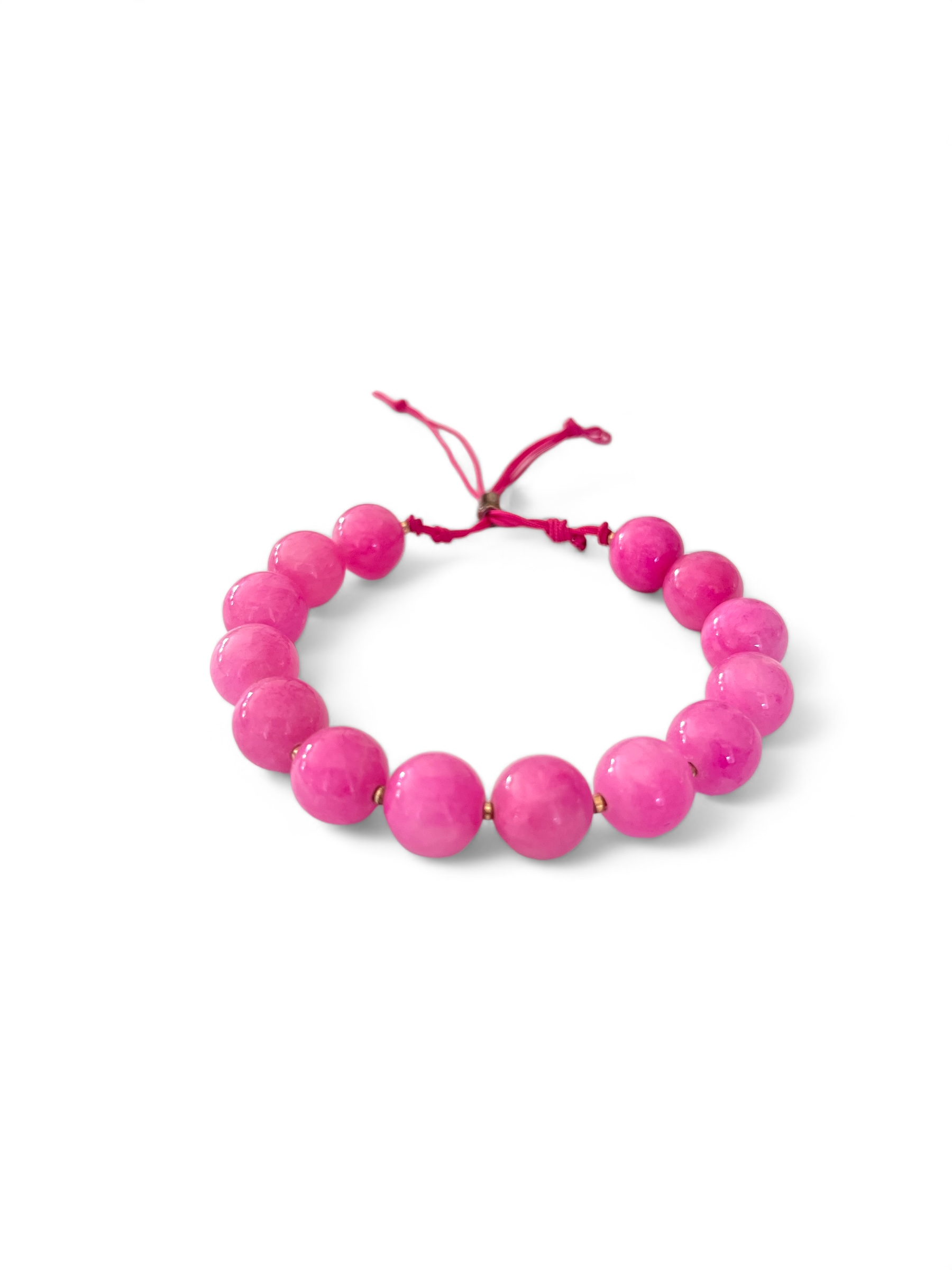 Rosa Armband mit Jade Perlen